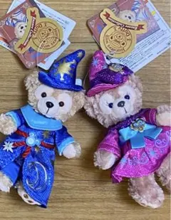 新品ディズニーシーダッフィーシェリーメイ10周年ぬいぐるみバッジセットEncor