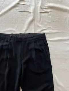 90s PERRY ELLLS スラックス サマーウール w34 黒のサムネイル