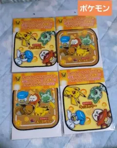 ポケモン　ミニハンカチタオル　リポビタン　キッズゼリー　4枚セット　非売品