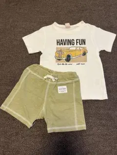 petit main Tシャツとショートパンツセット