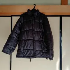 黒 ダウンジャケット フード付き