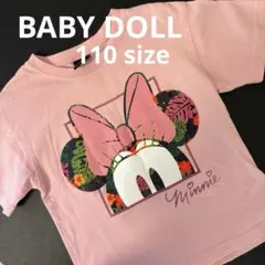 ベビードール　ミニー Tシャツ ピンク　半袖　Tシャツ　110