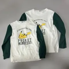 ポケモン ピカチュウ トレーナー セット 兄弟 お揃い 140 120