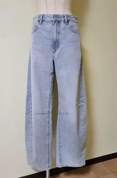 GU 　バレルレッグジーンズ