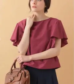 MICHEL KLEIN フリルスリーブブラウスのサムネイル