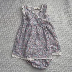 JoJo Maman Bebe 花柄ノースリーブワンピース 80cm12-18m