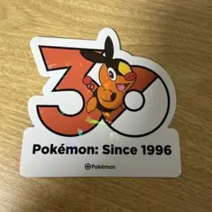 ポケモン 韓国限定 ポケモンストア30周年ロゴステッカー シール ポカブ