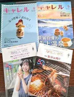 【新潟タウン誌】キャレル+月刊にいがた 8月号・9月号　4冊セット
