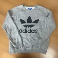 adidas アディダス グレー スウェット M 裏起毛
