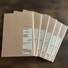 無印良品 A6 ノート 2コマ 6冊セット