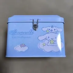 CINNAMOROLL カギ付き缶バンク きらきら/空