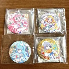 わんだふるプリキュア　ホログラム缶バッチ　4つセット