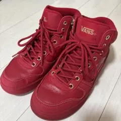 VANS ハイカットスニーカー レッド ゴールド金具のサムネイル