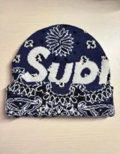 24AW Supreme bandana Big logo Beanie