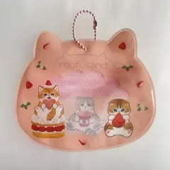 【ピンク_PINK】mofusand モフサンド アクリルポーチ