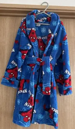 スパイダーマン　バスローブ　サイズ6/7(130前後)