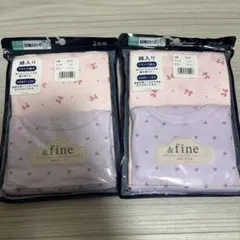 &fine 3分袖スリーマ 120cm 2枚組