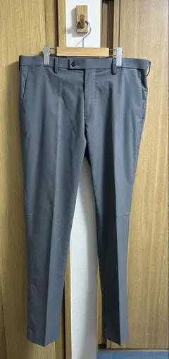 1回着 ユニクロ 感動パンツ（ウルトラライト・ウールライク） グレー w91