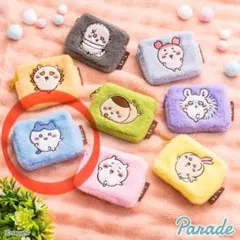 ちいかわ ふわふわミニポーチ　ハチワレ