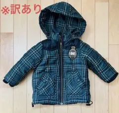 Branshes フード付きジャケット グリーン　チェック