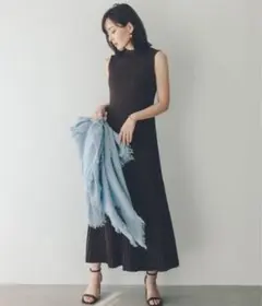 【新品タグ付】anuans アニュアンス/ セミマーメイドニットワンピース