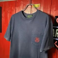 90s POLO COUNTRY ヴィンテージポケットTシャツ　フェードネイビー