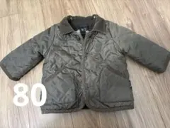 オリーブグリーン キルティングジャケット80