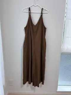 ブラウン キャミソール サロペット