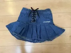 ANAPgirl デニム フレアスカート　xs 135〜145