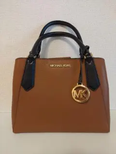 ★MICHAEL KORS ブラウン/ブラック バイカラーハンドバッグ★