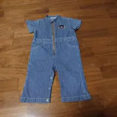 Double.B ストライプロンパース 80cm