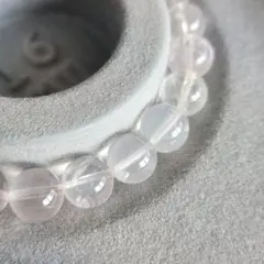 希少 天然石 スター ローズ クォーツ ブレスレット 8.7mm 1127e