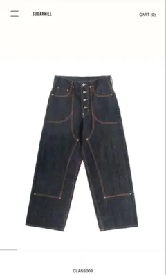 SUGARHILL CLASS003 ダークデニム ワイドパンツ