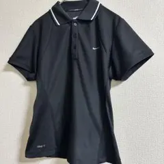 ナイキ NIKE ポロシャツ レディース 【M】黒 半袖 ゴルフ スポーツウェアのサムネイル