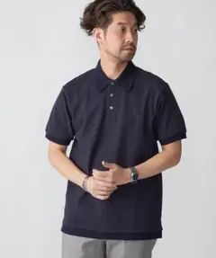 【新品】SHIPS別注 LACOSTE: クラシック ニットリブ ポロシャツ 3