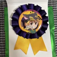 鬼滅の刃　獪岳　ハロウィン　コサージュ缶バッジ