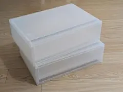 ゆ*ず様 無印良品 ポリプロピレン 小物収納ケース ワイド 小 2つセット