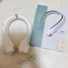 ネックファン✨風向調整可能 吊り下げ羽なし扇風機 アウトドア 仕事 監督 釣り