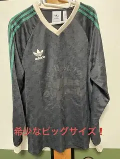 adidas モノグラムブラック/グリーン 3本ライン 3XL