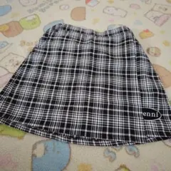 S.Jenni チェック柄フレアスカート 140cm