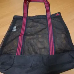 adidas メッシュトートバッグ ブラック×レッド新品未使用のサムネイル