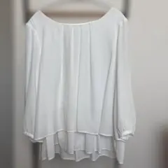 しまむら　ブラウス　ホワイト　Mサイズのサムネイル