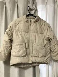 ベージュダウンジャケット140中綿ジャケット140cm ベージュジャンパー