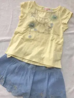 メゾピアノ★110★Tシャツ★インパン付きスカート★セット