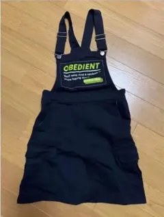 【最終処分価格】OBEDIENT ジャンバースカート 黒 140cm 美品