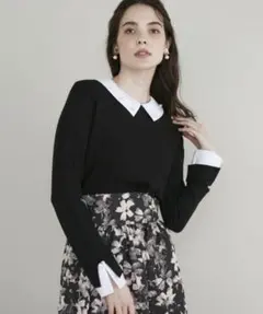 10周年限定品　マーリエ ル カセット リボン模様 フレアスカート