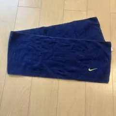 NIKE フェイスタオル ネイビー 蛍光イエローロゴのサムネイル