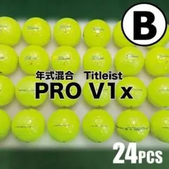 【B04】Titleist PRO V1X 黄 ロストボール 24球のサムネイル