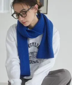 リブニットマフラー