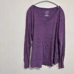 SONOMA THE EVERYDAY TEE 【X L 】紫色 長袖 Tシャツ
